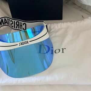 Dior J'ADIOR Diorclub1 Blue & white Mirrored Visor
